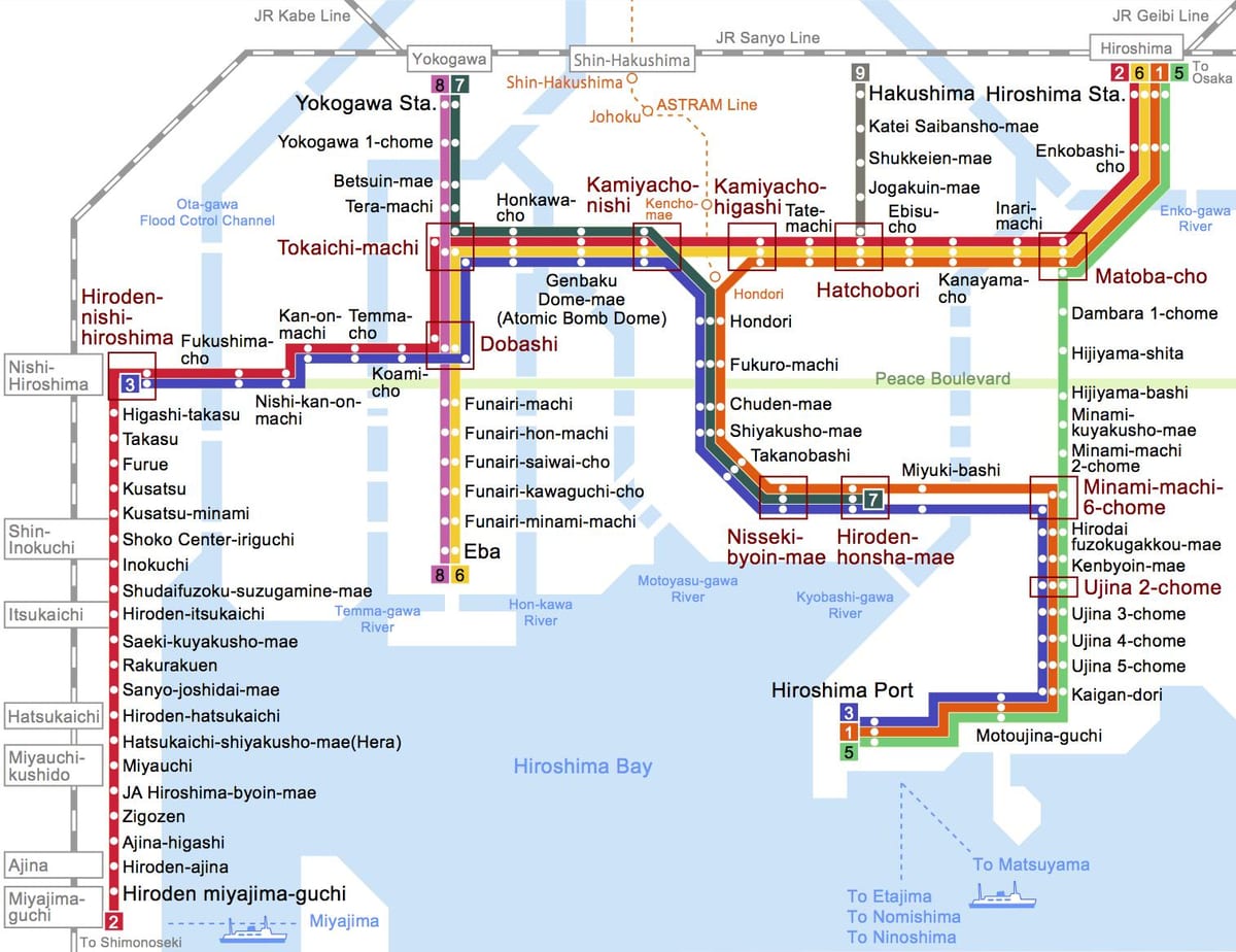 jr hiroshima station kort